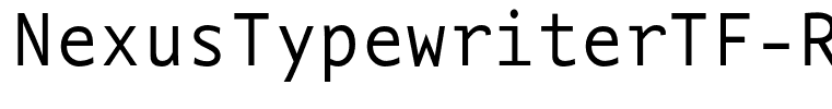 NexusTypewriterTF-Regular