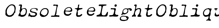 ObsoleteLightOblique