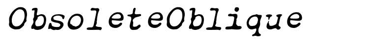 ObsoleteOblique