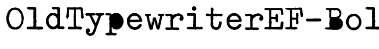 OldTypewriterEF-Bold