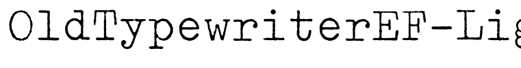 OldTypewriterEF-Light