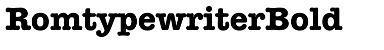 RomtypewriterBold
