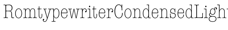 RomtypewriterCondensedLight
