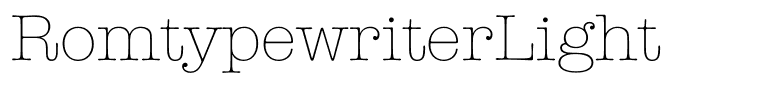 RomtypewriterLight