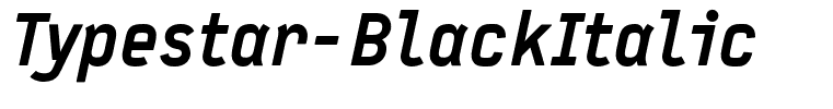 Typestar-BlackItalic