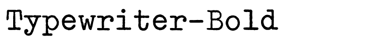 Typewriter-Bold