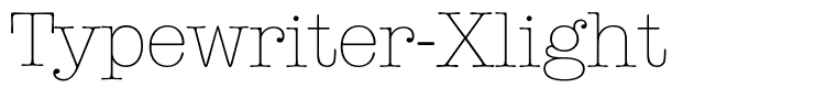 Typewriter-Xlight