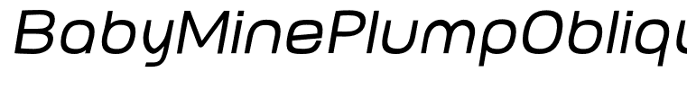 BabyMinePlumpOblique