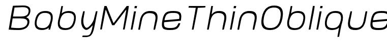 BabyMineThinOblique