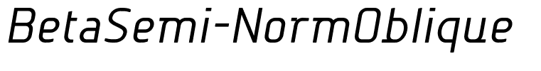 BetaSemi-NormOblique