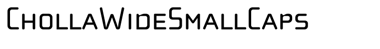 ChollaWideSmallCaps