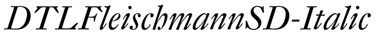 DTLFleischmannSD-Italic