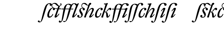 DTLFleischmannTAlternate-Italic