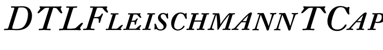DTLFleischmannTCaps-Italic