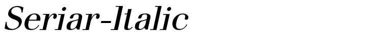 Seriar-Italic