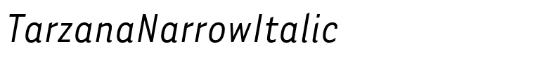 TarzanaNarrowItalic