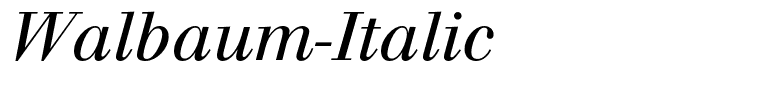 Walbaum-Italic