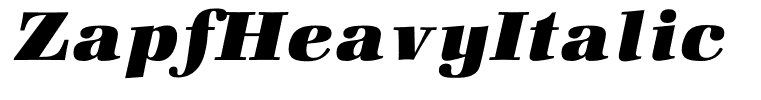 ZapfHeavyItalic