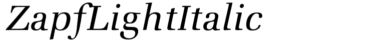 ZapfLightItalic