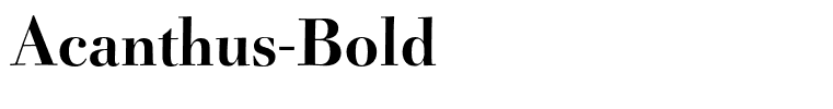 Acanthus-Bold