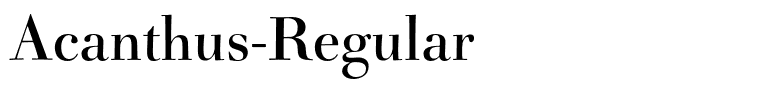 Acanthus-Regular