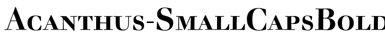 Acanthus-SmallCapsBold