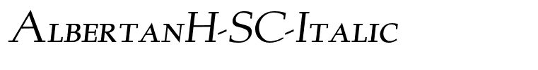 AlbertanH-SC-Italic