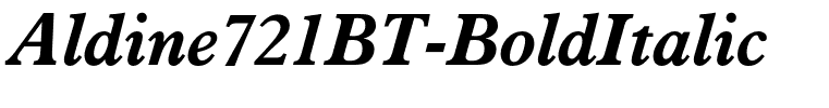 Aldine721BT-BoldItalic