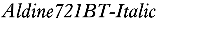 Aldine721BT-Italic