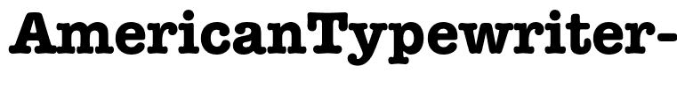 AmericanTypewriter-Bold