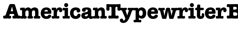 AmericanTypewriterBQ-Bold