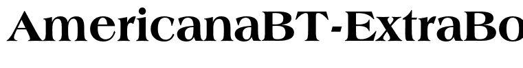 AmericanaBT-ExtraBold