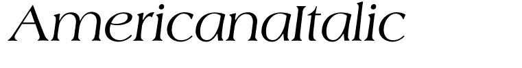 AmericanaItalic