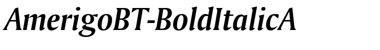 AmerigoBT-BoldItalicA