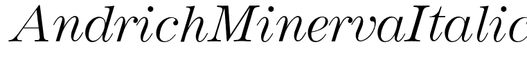 AndrichMinervaItalic