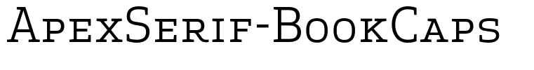 ApexSerif-BookCaps