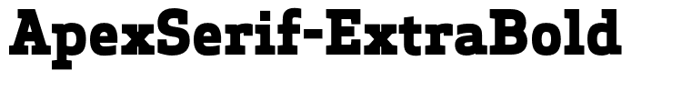 ApexSerif-ExtraBold