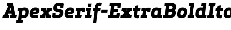 ApexSerif-ExtraBoldItalic