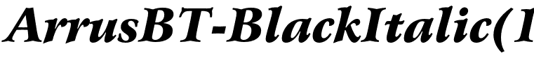 ArrusBT-BlackItalic(1)