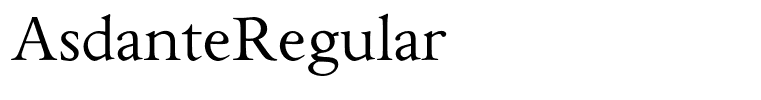 AsdanteRegular