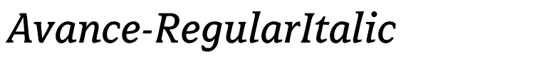 Avance-RegularItalic