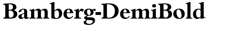 Bamberg-DemiBold