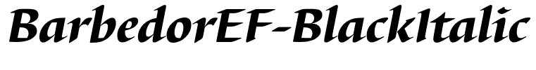 BarbedorEF-BlackItalic