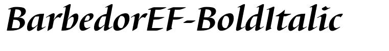 BarbedorEF-BoldItalic
