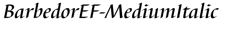 BarbedorEF-MediumItalic