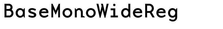 BaseMonoWideReg