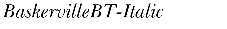 BaskervilleBT-Italic