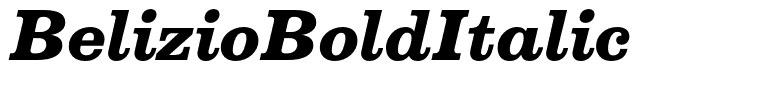 BelizioBoldItalic