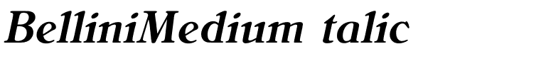 BelliniMediumItalic