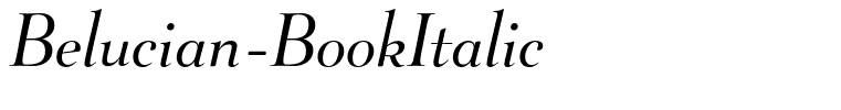 Belucian-BookItalic